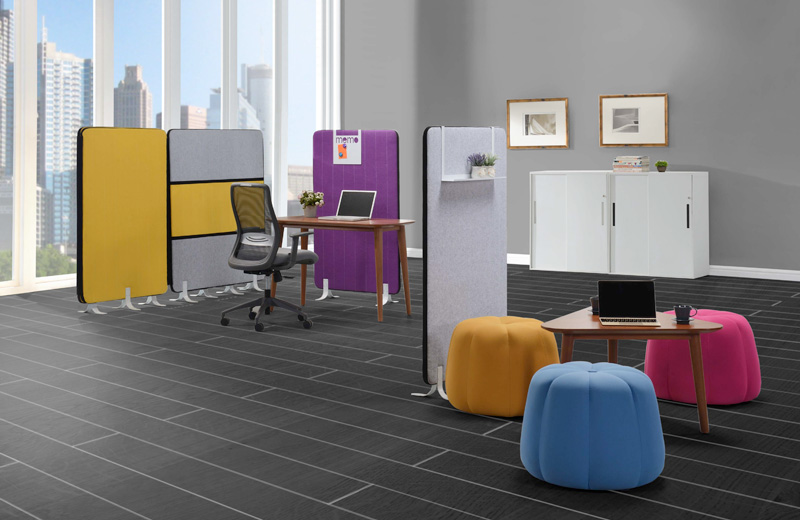 Cossa is a flexible partition that divide spaces into zones; bringing distinctly new perspective to the workspace. Form unlimited possibilities of space design with Cossa flexibility; from creating semi-private boundaries for personal workspace, team collaboration, socialize lounge and even to relax pantry.